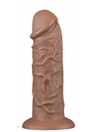 Коричневый фаллоимитатор Cubby dildo - 26,6 см. - Lovetoy в Брянске Коричневый фаллоимитатор Cubby dildo - 26,6 см. - Lovetoy