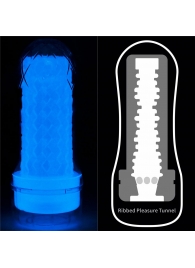 Светящийся в темноте мастурбатор Lumino Play Masturbator Ribbed - Lovetoy - в Брянске купить с доставкой