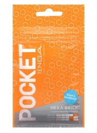 Карманный мастурбатор HEXA-BRICK - Tenga - в Брянске купить с доставкой