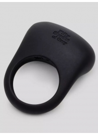 Черное эрекционное виброкольцо Sensation Rechargeable Vibrating Love Ring - Fifty Shades of Grey - в Брянске купить с доставкой