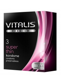 Ультратонкие презервативы VITALIS PREMIUM super thin - 3 шт. - Vitalis - купить с доставкой в Брянске