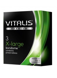 Презервативы увеличенного размера VITALIS PREMIUM x-large - 3 шт. - Vitalis - купить с доставкой в Брянске