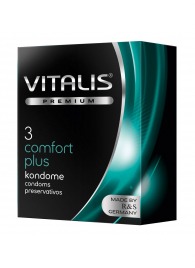 Контурные презервативы VITALIS PREMIUM comfort plus - 3 шт. - Vitalis - купить с доставкой в Брянске