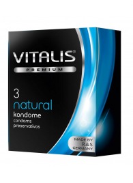 Классические презервативы VITALIS PREMIUM natural - 3 шт. - Vitalis - купить с доставкой в Брянске