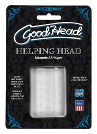Прозрачный мастурбатор HELPING HEAD - Doc Johnson - в Брянске купить с доставкой