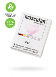 Супертонкие презервативы Masculan Pur - 3 шт. - Masculan - купить с доставкой в Брянске