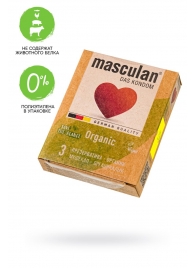 Экологически чистые презервативы Masculan Organic - 3 шт. - Masculan - купить с доставкой в Брянске