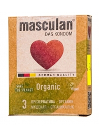 Экологически чистые презервативы Masculan Organic - 3 шт. - Masculan - купить с доставкой в Брянске