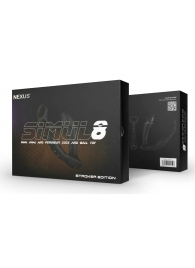 Черный вибромассажер простаты Nexus Simul8 Stroker Edition с кольцами для пениса и мошонки - Nexus Range - в Брянске купить с доставкой