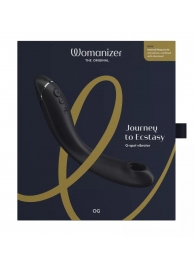 Темно-серый стимулятор G-точки Womanizer OG c технологией Pleasure Air и вибрацией - 17,7 см. - Womanizer купить в Брянске с доставкой в Orgasmix.ru Темно-серый стимулятор G-точки Womanizer OG c технологией Pleasure Air и вибрацией - 17,7 см. - Womanizer
