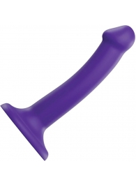 Фиолетовый фаллоимитатор-насадка Strap-On-Me Dildo Dual Density size S - 17 см. - Strap-on-me - купить с доставкой в Брянске