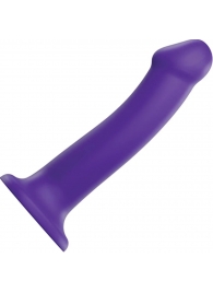 Фиолетовый фаллоимитатор-насадка Strap-On-Me Dildo Dual Density size L - 19 см. - Strap-on-me - купить с доставкой в Брянске