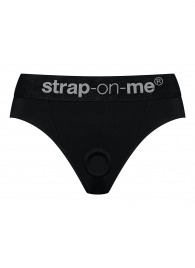 Черные трусики для насадок Heroine Lingerie Harness - size S - Strap-on-me - купить с доставкой в Брянске