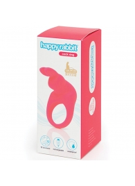 Розовое эрекционное виброкольцо Happy Rabbit Rechargeable Rabbit Cock Ring - Happy Rabbit - в Брянске купить с доставкой