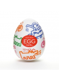 Мастурбатор-яйцо Keith Haring EGG STREET - Tenga - в Брянске купить с доставкой