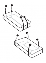 Фиксаторы для кровати WRAPAROUND MATTRESS RESTRAIN - Pipedream - купить с доставкой в Брянске