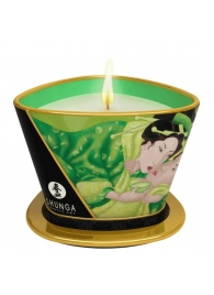 Массажная свеча Exotic Green Tea с ароматом зелёного чая - 170 мл. - Shunga - купить с доставкой в Брянске