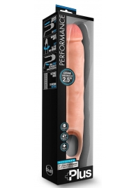 Телесная насадка-удлинитель 11.5 Inch Silicone Cock Sheath Penis Extender - 29,2 см. - Blush Novelties - в Брянске купить с доставкой