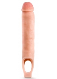 Телесная насадка-удлинитель 11.5 Inch Silicone Cock Sheath Penis Extender - 29,2 см. - Blush Novelties - в Брянске купить с доставкой