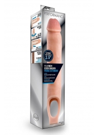 Телесная насадка на пенис 11.5 Inch Cock Sheath Penis Extender - 29,2 см. - Blush Novelties - в Брянске купить с доставкой