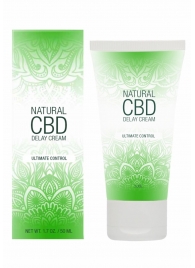 Крем-пролонгатор Natural CBD Delay Cream - 50 мл. - Shots Media BV - купить с доставкой в Брянске