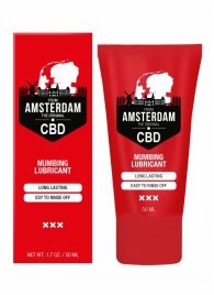 Пролонгирующий лубрикант Numbing CBD from Amsterdam - 50 мл. - Shots Media BV - купить с доставкой в Брянске