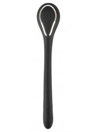 Черный гибкий уретральный стимулятор с вибрацией Vibrating Bendable Dilator - 13,5 см. - Orion - купить с доставкой в Брянске