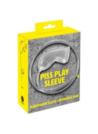 Прозрачная насадка на пенис Piss Play Sleeve для игр с мочеиспусканием - Orion - купить с доставкой в Брянске
