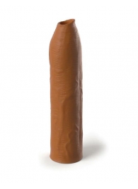 Кофейная насадка-удлинитель Uncut Silicone Penis Enhancer - 17,8 см. - Pipedream - в Брянске купить с доставкой