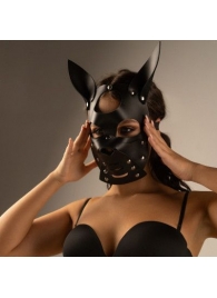 Черная маска  Собака  с ушками - Crazy Handmade - купить с доставкой в Брянске