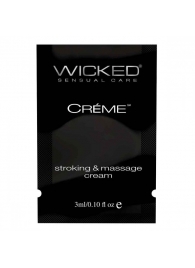 Крем для массажа и мастурбации Wicked Stroking and Massage Creme - 3 мл. - Wicked - купить с доставкой в Брянске