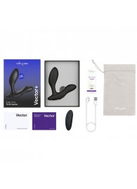 Черный анальный вибратор We-Vibe Vector+ - We-vibe - в Брянске купить с доставкой