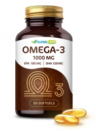 Пищевая добавка SuperCaps OMEGA-3 - 50 капсул (1000 мг) - SuperCaps - купить с доставкой в Брянске
