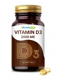 Пищевая добавка SuperCaps VITAMIN D3 2000 ME - 120 капсул - SuperCaps - купить с доставкой в Брянске
