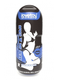 Мастурбатор-ротик с вибрацией Sex In A Can Mouth Lotus Tunnel - Lovetoy - в Брянске купить с доставкой