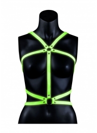 Портупея Body Harness с неоновым эффектом - размер L-XL - Shots Media BV - купить с доставкой в Брянске