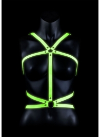 Портупея Body Harness с неоновым эффектом - размер L-XL - Shots Media BV - купить с доставкой в Брянске