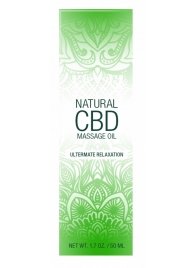 Массажное масло Natural CBD Massage Oil - 50 мл. - Shots Media BV - купить с доставкой в Брянске