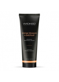 Массажный легкий крем WICKED Orange Blossom plus Patchouli - 120 мл. - Wicked - купить с доставкой в Брянске