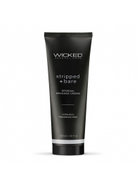 Массажный легкий крем WICKED Stripped plus Bare - 120 мл. - Wicked - купить с доставкой в Брянске