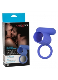 Синее эрекционное виброкольцо Silicone Rechargeable Endless Desires Enhancer - California Exotic Novelties - в Брянске купить с доставкой