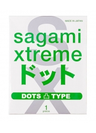 Презерватив Sagami Xtreme Type-E с точками - 1 шт. - Sagami - купить с доставкой в Брянске