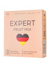 Ароматизированные презервативы EXPERT Fruit Mix - 3 шт. - Expert - купить с доставкой в Брянске