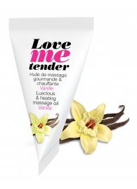Съедобное согревающее массажное масло Love Me Tender Vanilla с ароматом ванили - 10 мл. - Love to Love - купить с доставкой в Брянске