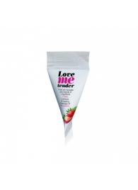 Съедобное согревающее массажное масло Love Me Tender Strawberry с ароматом клубники - 10 мл. - Love to Love - купить с доставкой в Брянске