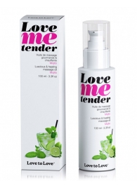 Съедобное согревающее массажное масло Love Me Tender Mojito с ароматом мохито - 100 мл. - Love to Love - купить с доставкой в Брянске