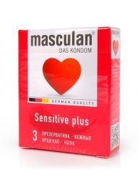 Презервативы Masculan Sensitive plus - 3 шт. - Masculan - купить с доставкой в Брянске