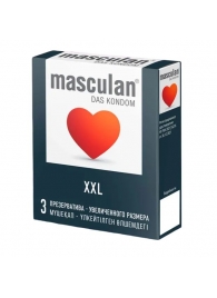 Презервативы увеличенного размера Masculan XXL - 3 шт. - Masculan - купить с доставкой в Брянске