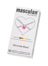 Ультрапрочные презервативы Masculan Ultra Safe Black - 10 шт. - Masculan - купить с доставкой в Брянске