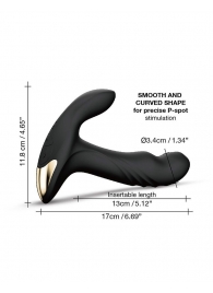 Черный вибромассажер простаты Multi P-Joy с 3 моторами - Dorcel - в Брянске купить с доставкой